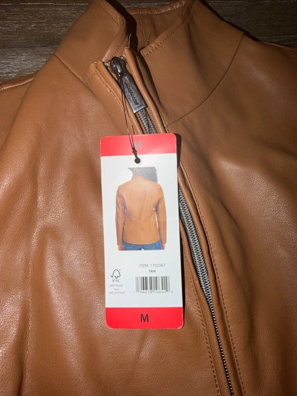 Kenneth Cole New York women's faux leather jacket - Picture 9 of 15
